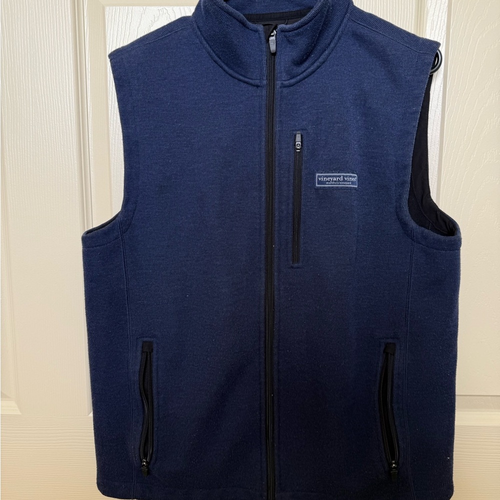 Vineyard Vines Dark Blue Zip-Up Vest